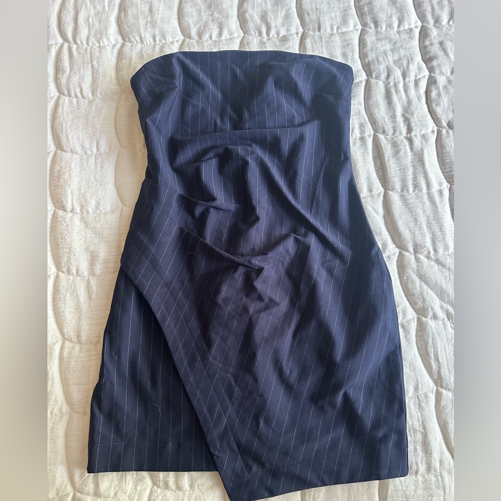 Target Navy Strapless Dress